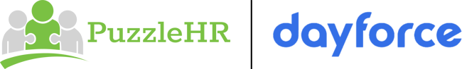PuzzleHR + Dayforce logo co-brand